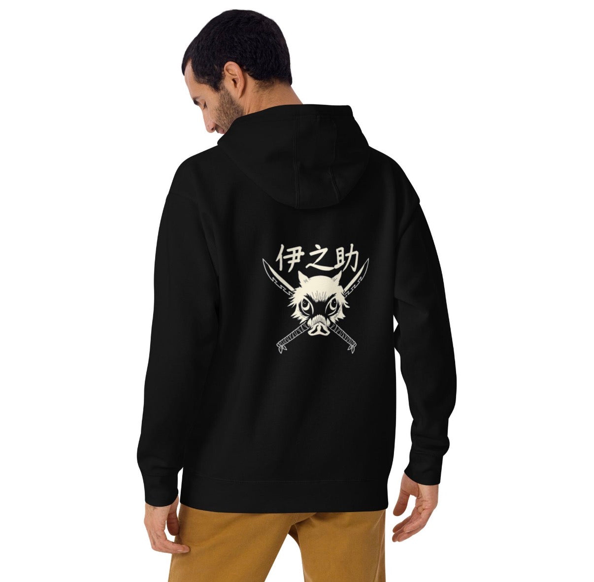 Inosuke Hashibira Hoodie – Demon Slayer Boar Mask Anime Streetwear Sweatshirt