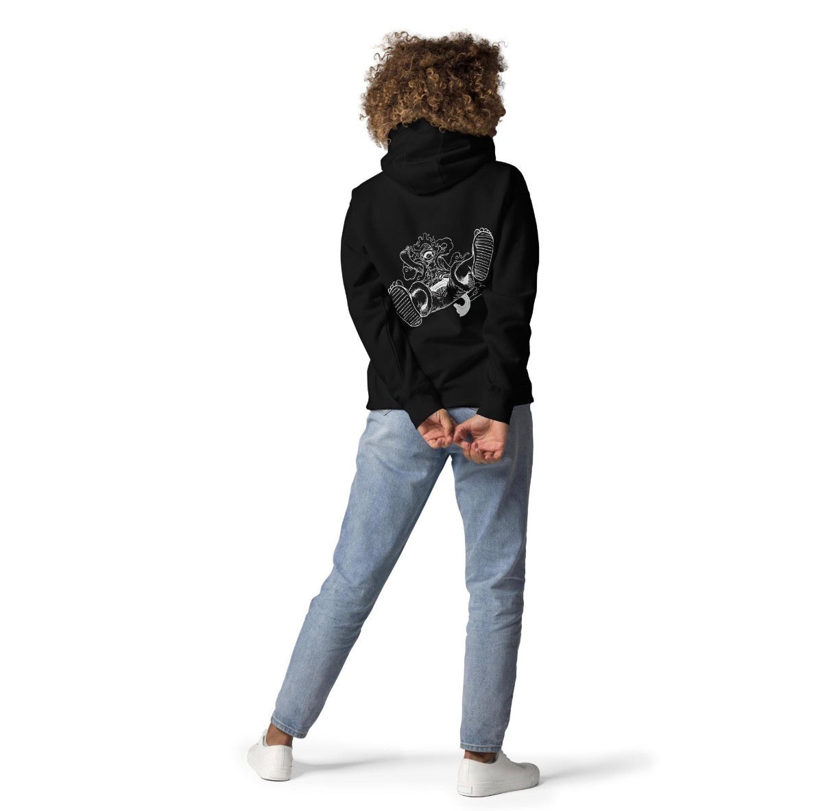 Luffy Gear 5 Hoodie – Manga Eyes Streetwear Sweatshirt – Japanese Anime Apparel