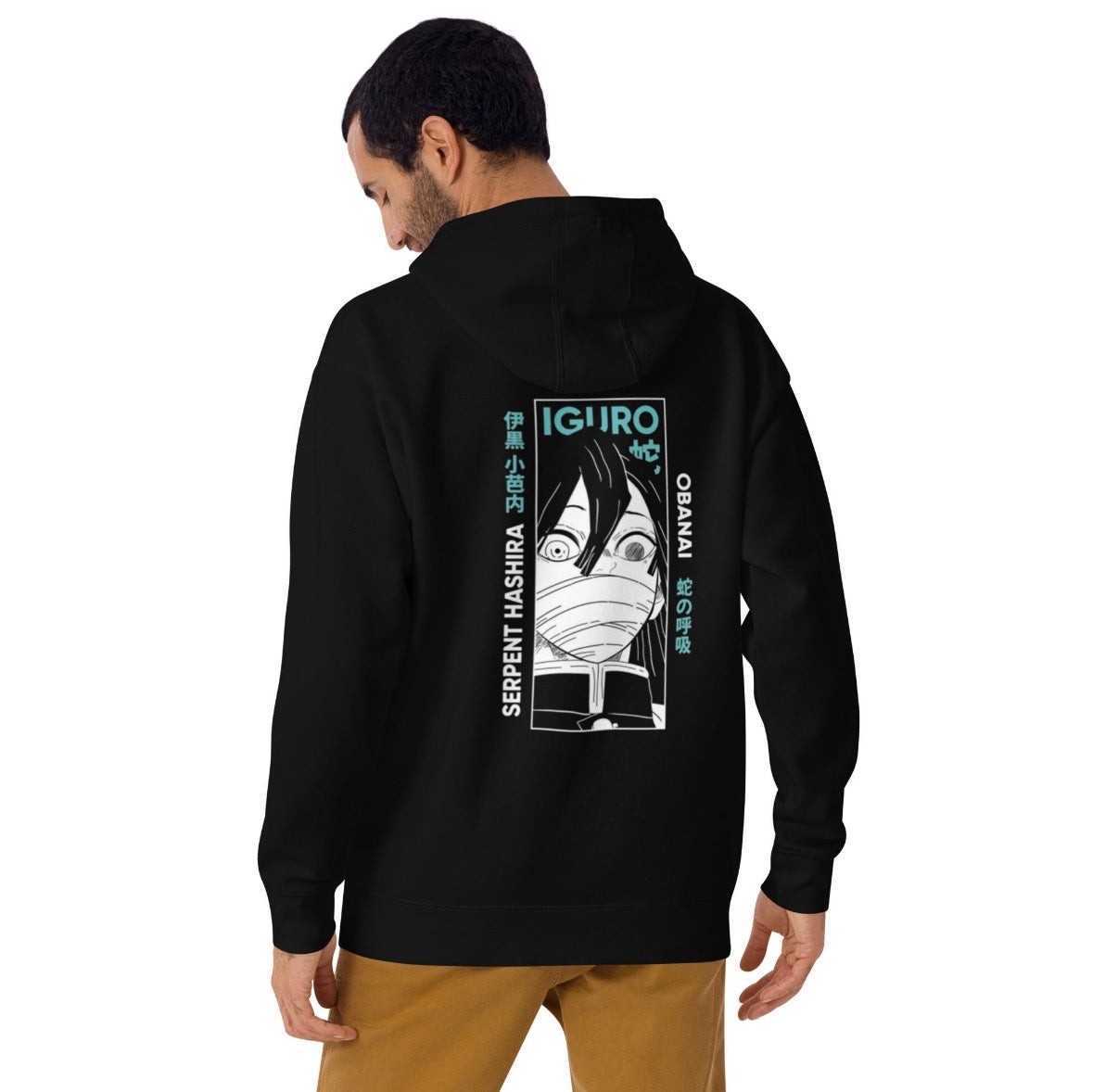 Obanai Iguro Eyes Hoodie – Demon Slayer Serpent Hashira Streetwear Sweatshirt