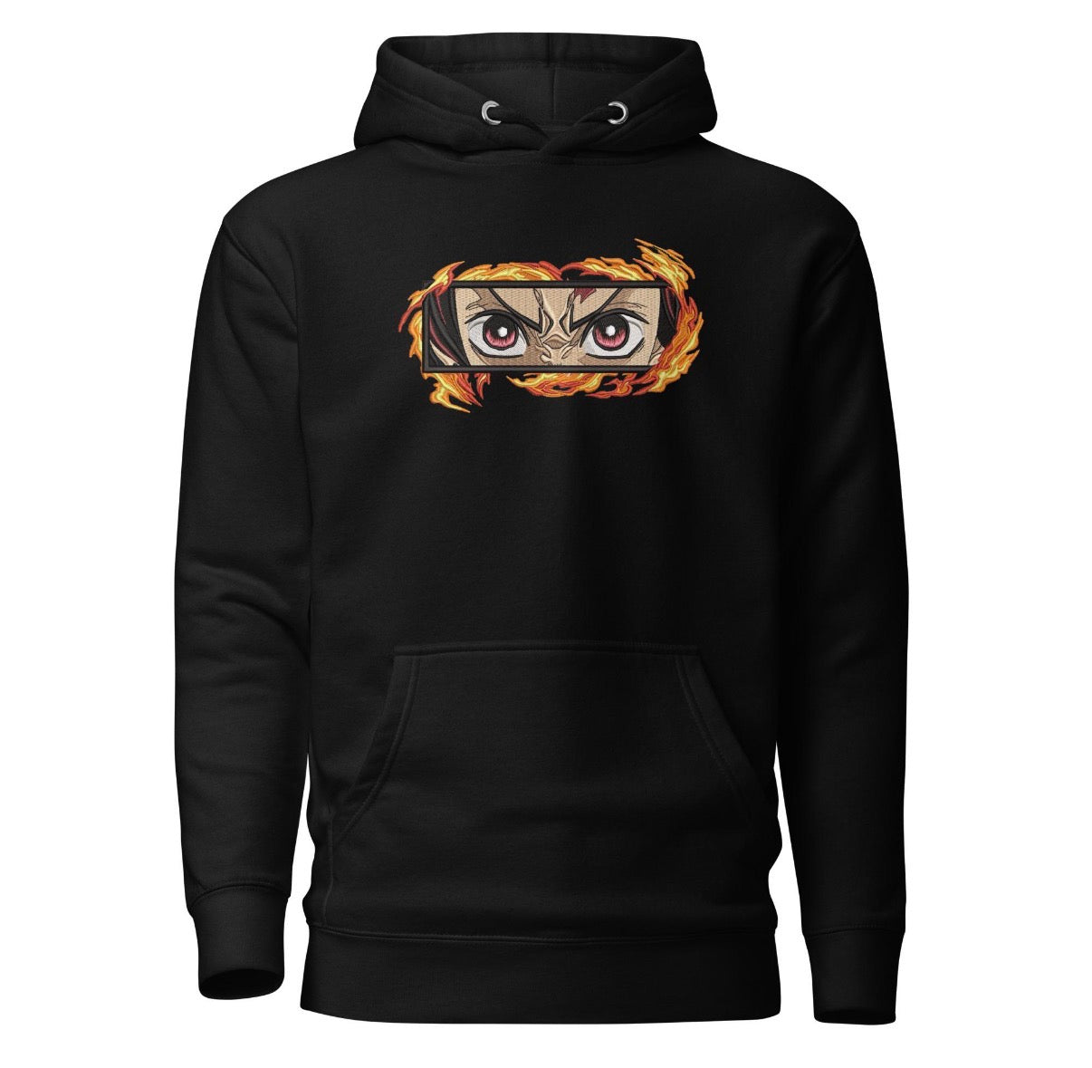 Tanjiro Eyes Hoodie – Demon Slayer Anime Streetwear Sweatshirt
