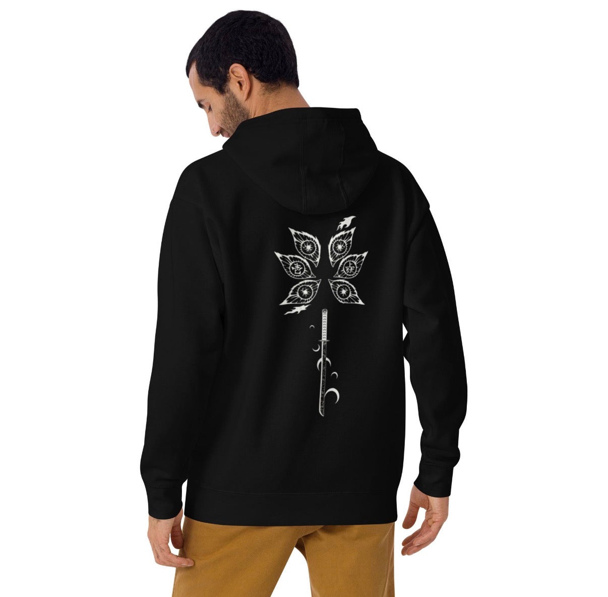 Kokushibo Hoodie – Demon Slayer Anime Streetwear – Upper Moon One Kimetsu no Yaiba Sweatshirt
