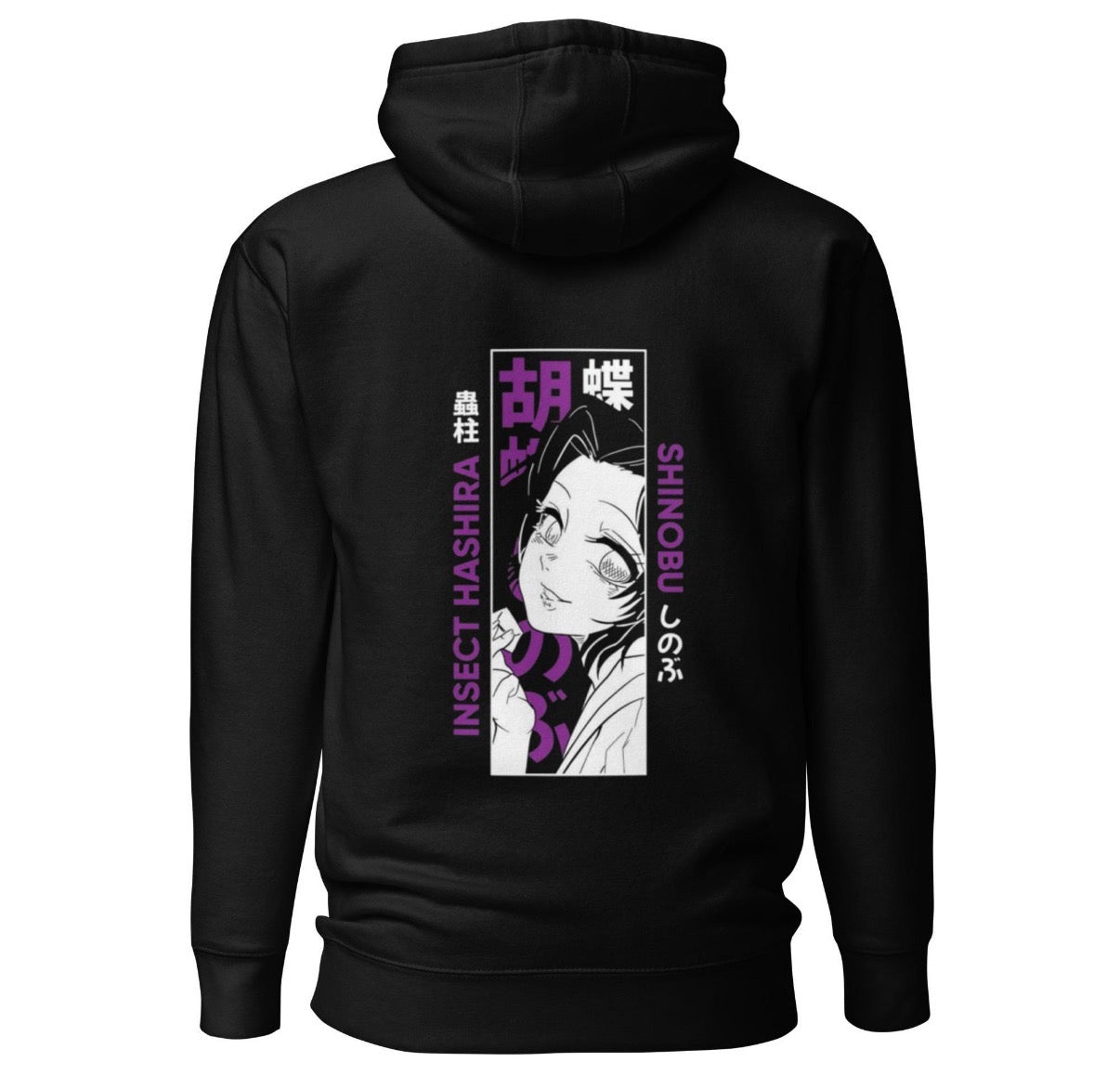 Shinobu Kocho Eyes Hoodie – Demon Slayer Insect Hashira Streetwear Sweatshirt