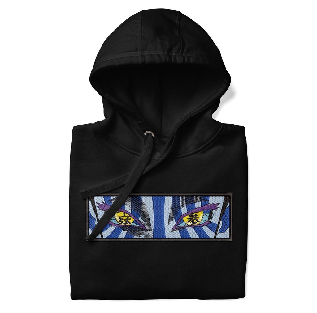 Akaza Eyes Hoodie – Demon Slayer Anime Streetwear Sweatshirt – Kimetsu no Yaiba Inspired