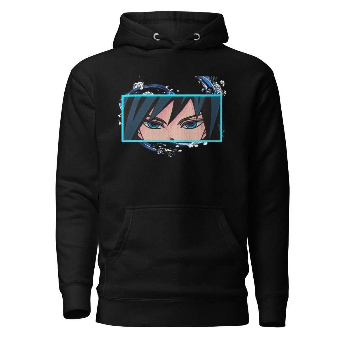 Giyu Tomioka Eyes Hoodie – Demon Slayer Inspired Anime Streetwear Sweatshirt