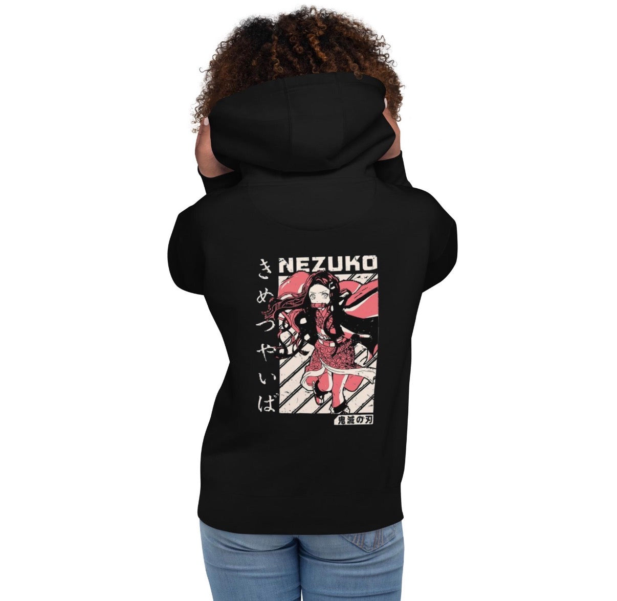 Nezuko Eyes Hoodie – Demon Slayer Anime Streetwear Sweatshirt