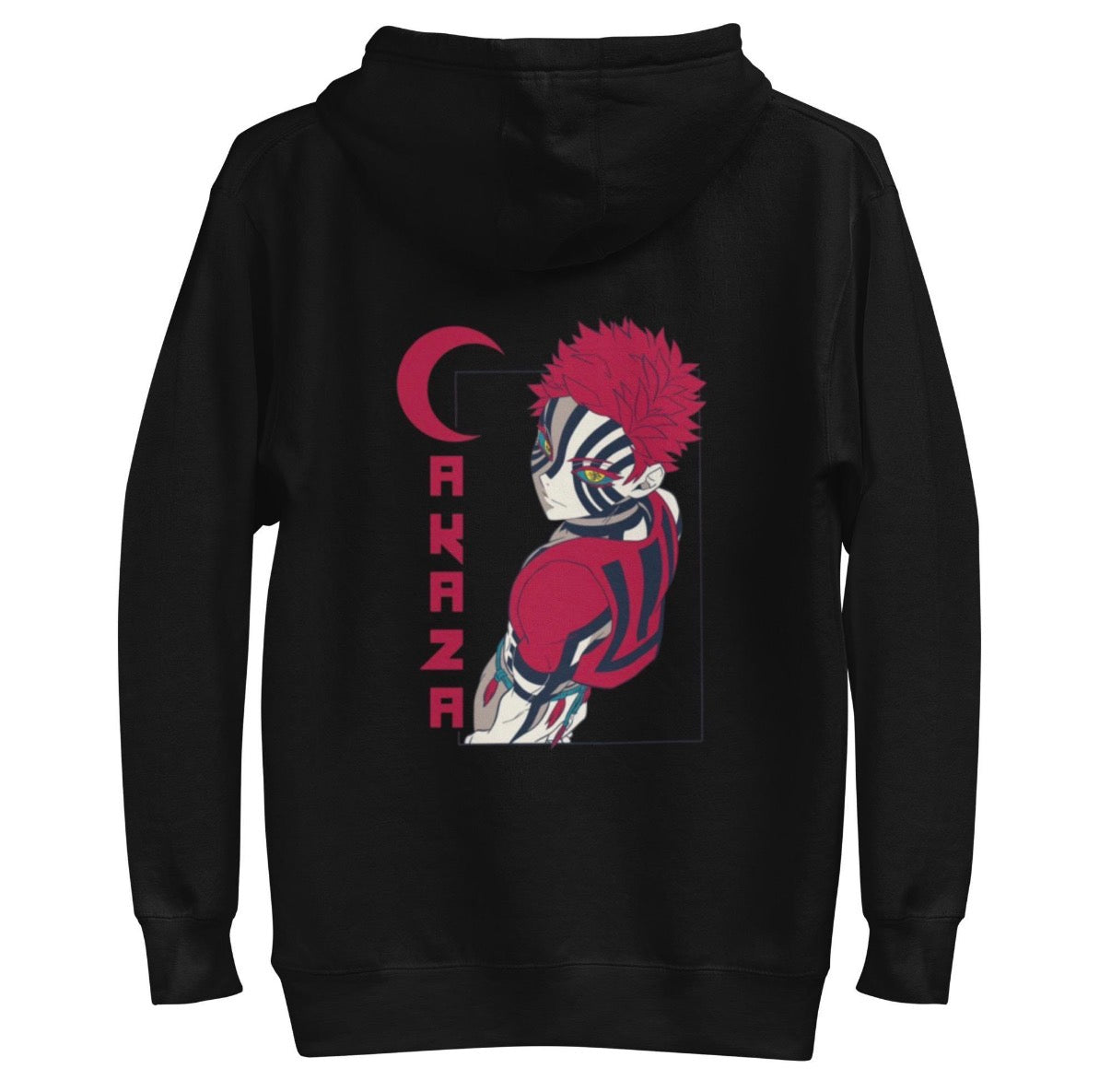 Akaza Eyes Hoodie – Demon Slayer Anime Streetwear Sweatshirt – Kimetsu no Yaiba Inspired