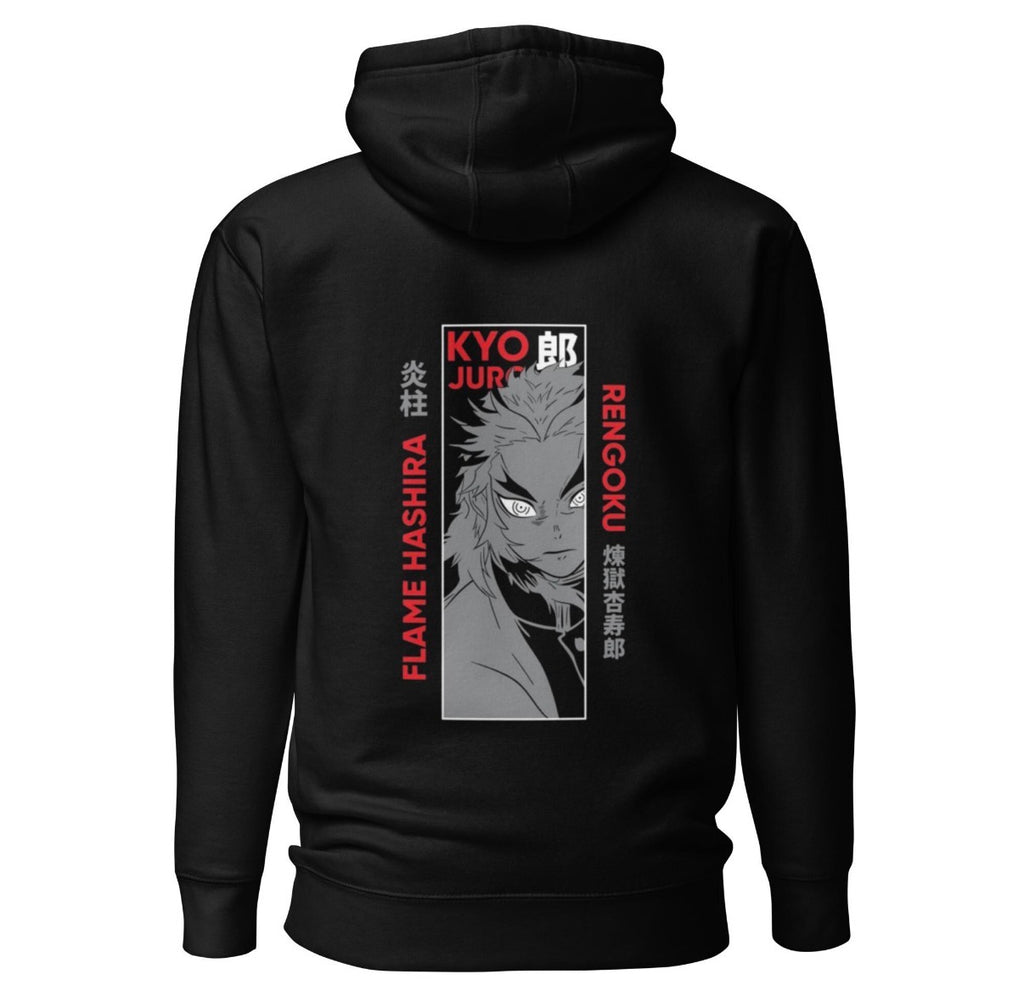 Rengoku Eyes Hoodie – Demon Slayer Anime Streetwear Sweatshirt