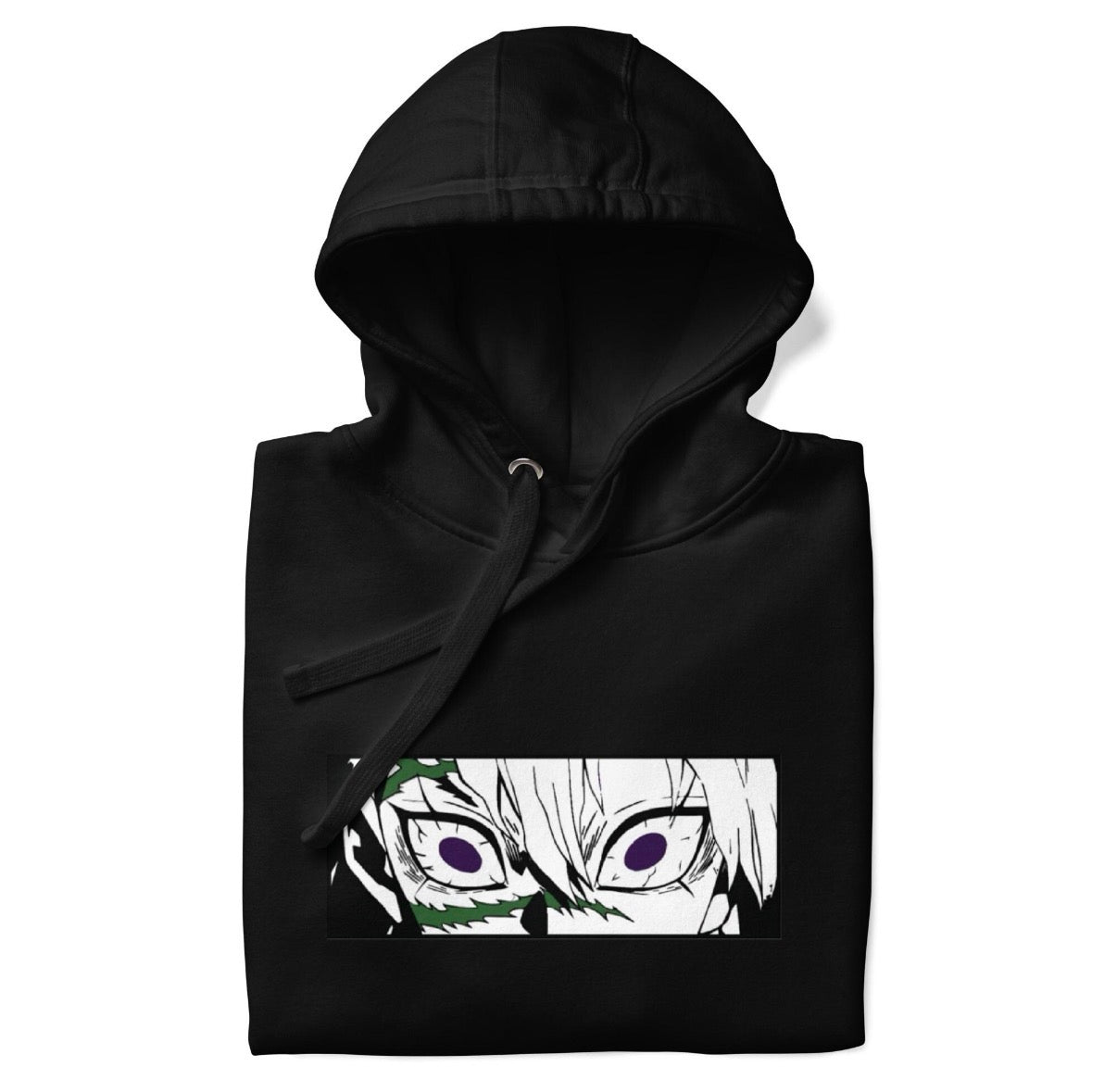 Sanemi Shinazugawa Eyes Hoodie – Demon Slayer Wind Hashira Streetwear Sweatshirt