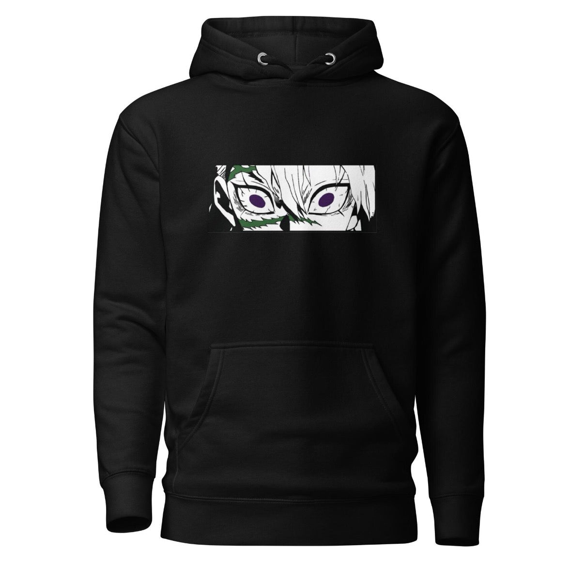 Sanemi Shinazugawa Eyes Hoodie – Demon Slayer Wind Hashira Streetwear Sweatshirt