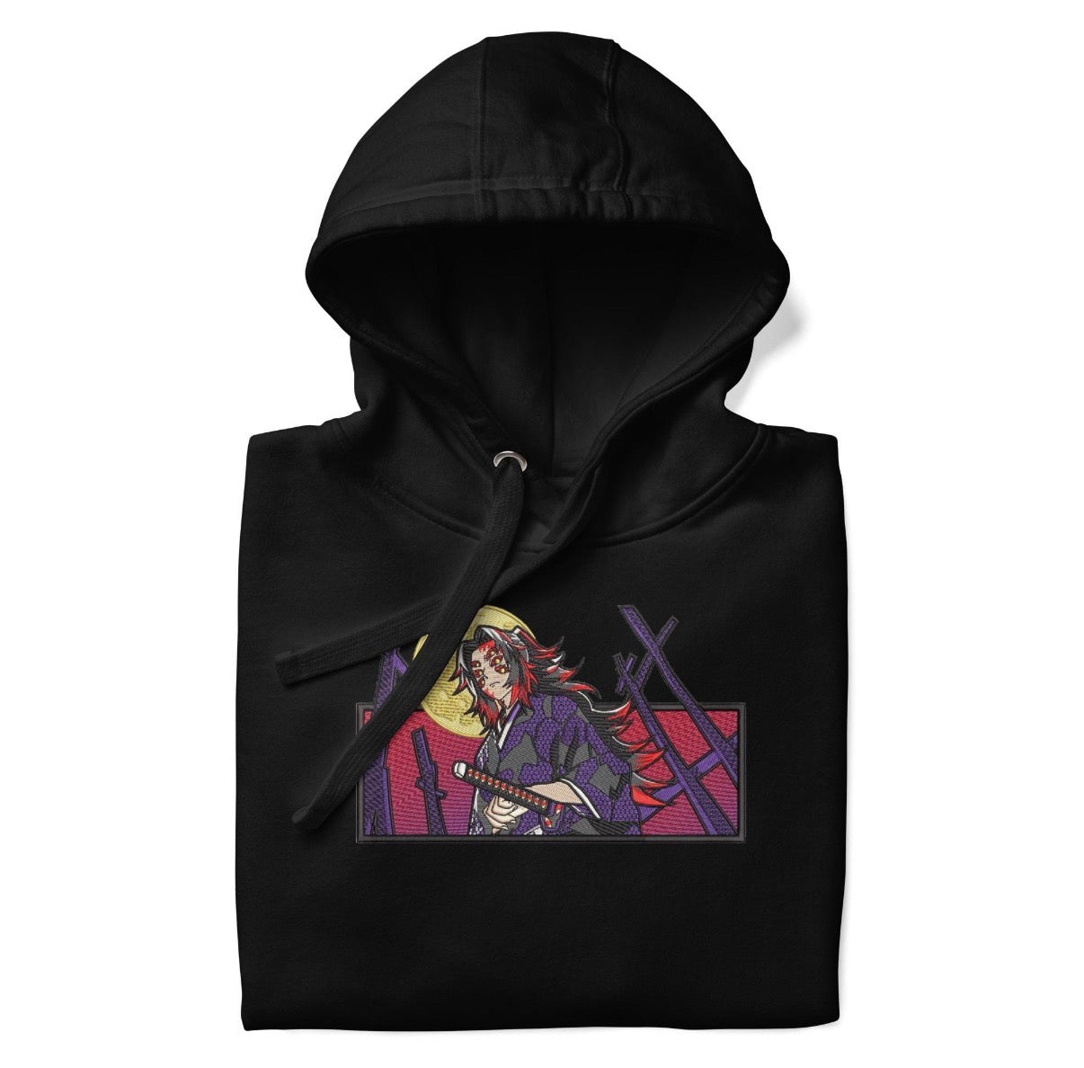 Kokushibo Hoodie – Demon Slayer Anime Streetwear – Upper Moon One Kimetsu no Yaiba Sweatshirt