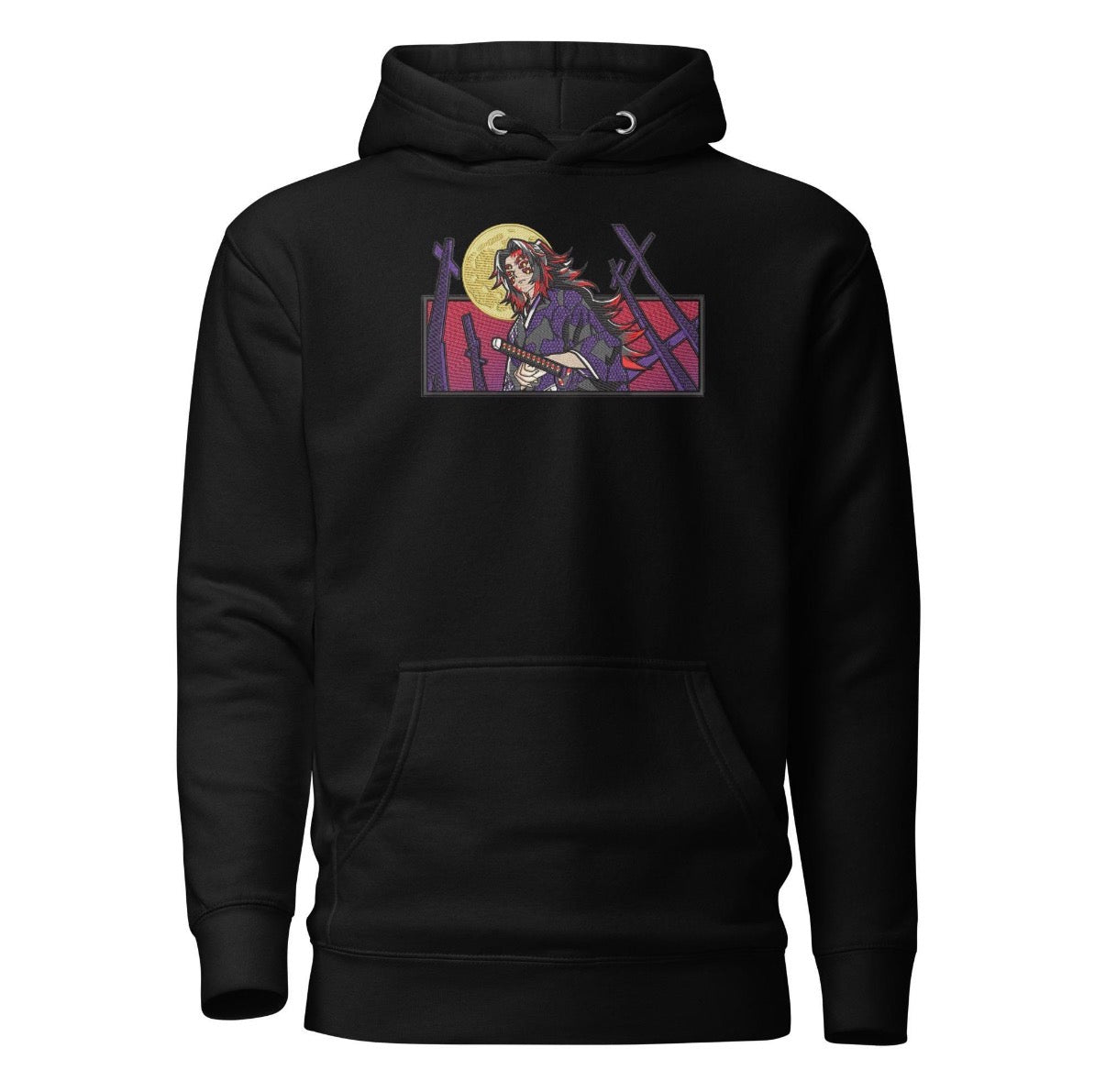 Kokushibo Hoodie – Demon Slayer Anime Streetwear – Upper Moon One Kimetsu no Yaiba Sweatshirt