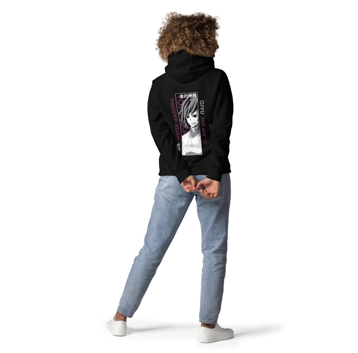 Giyu Tomioka Eyes Hoodie – Demon Slayer Inspired Anime Streetwear Sweatshirt