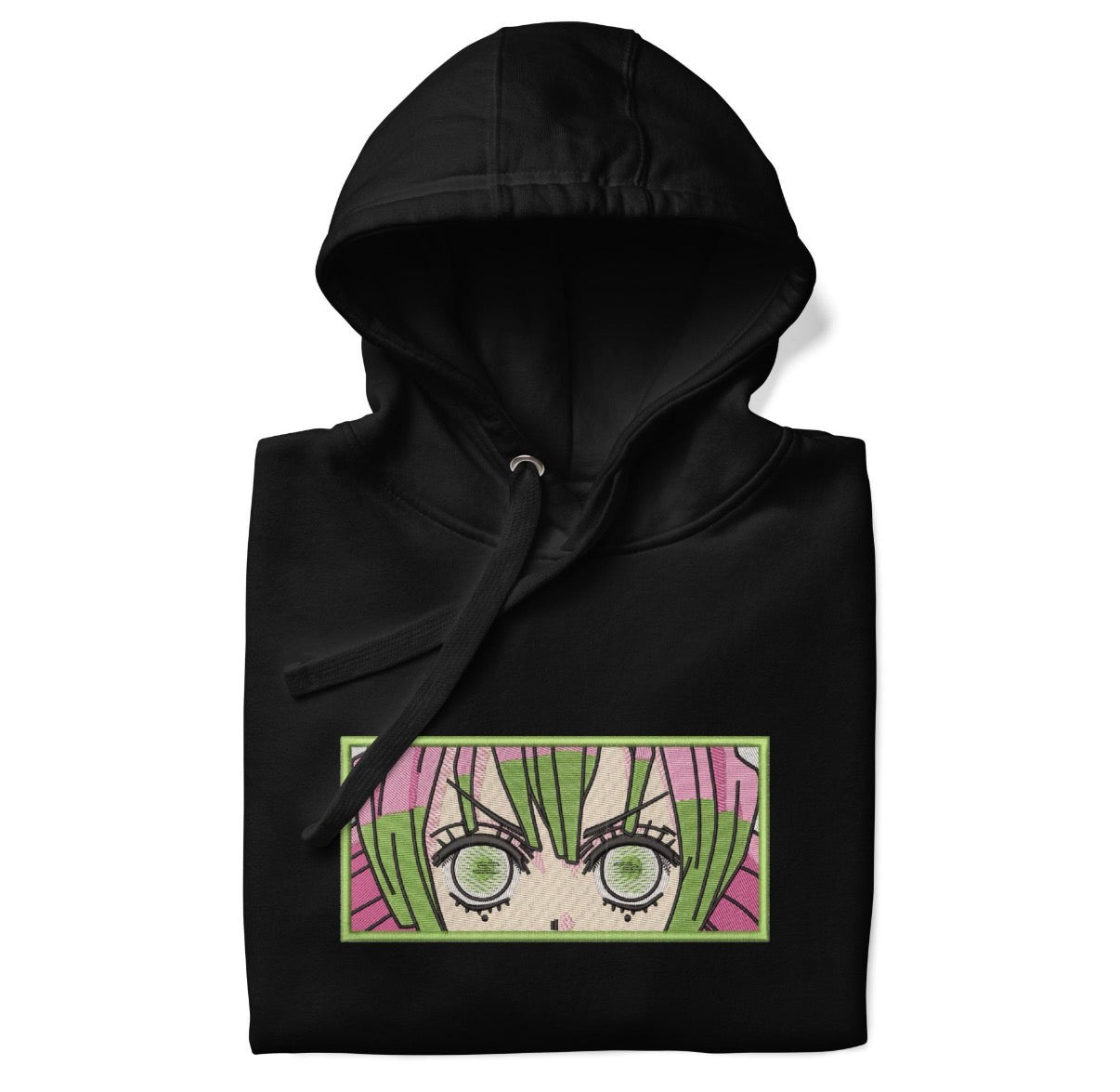 Mitsuri Kanroji Eyes Hoodie – Demon Slayer Anime Streetwear Sweatshirt