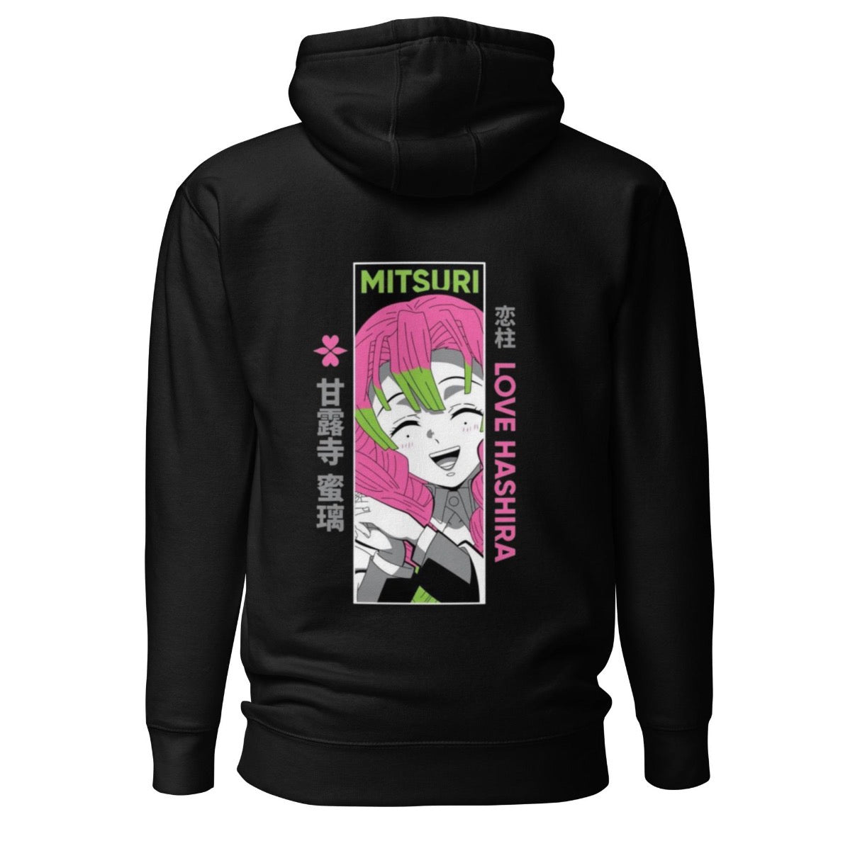 Mitsuri Kanroji Eyes Hoodie – Demon Slayer Anime Streetwear Sweatshirt
