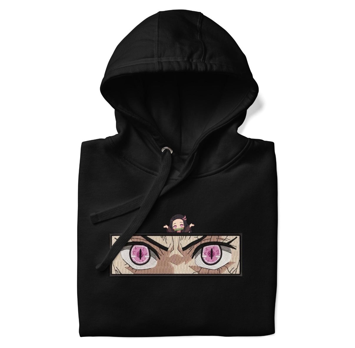 Nezuko Eyes Hoodie – Demon Slayer Anime Streetwear Sweatshirt