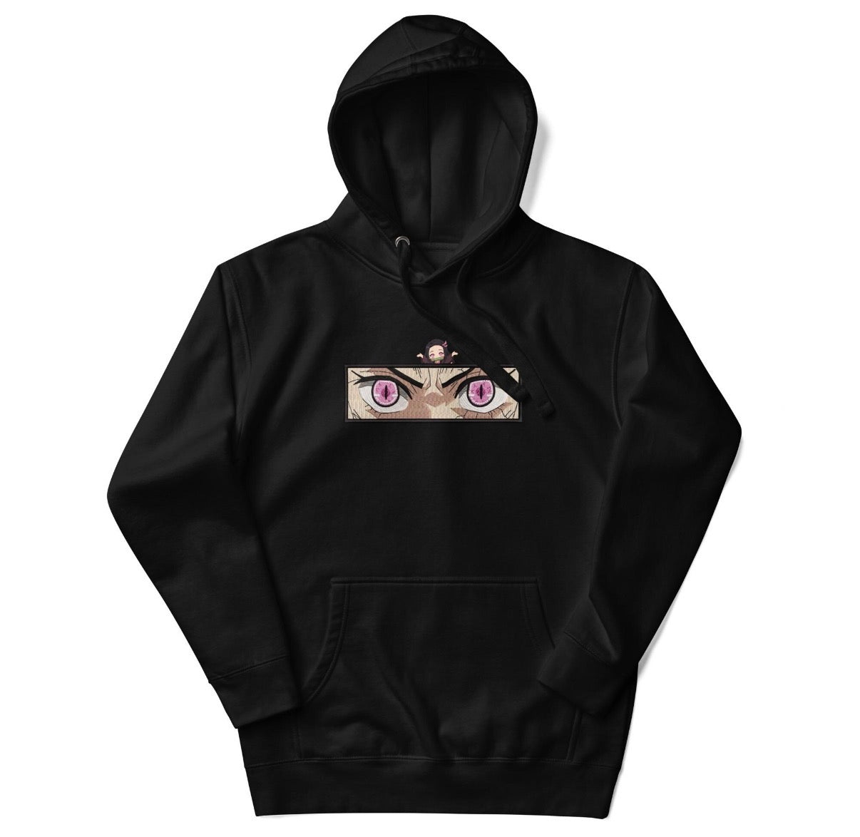 Nezuko Eyes Hoodie – Demon Slayer Anime Streetwear Sweatshirt